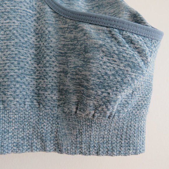GYMSHARK Vital Seamless 2.0 Sports Bra in Blue Marl - Size S - Picture 12 of 14